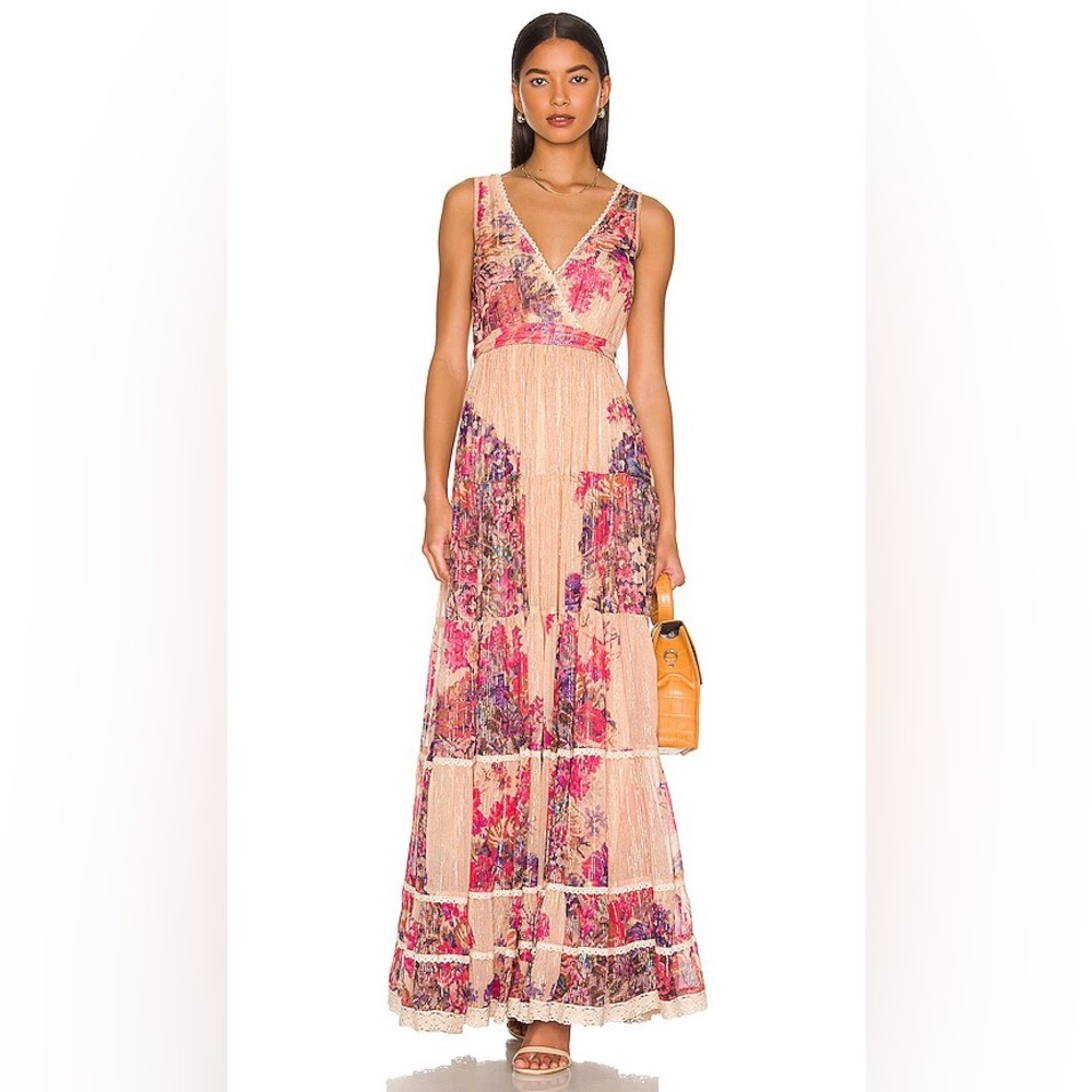 Hemant & Nandita Leah Salmon Viscose Gold